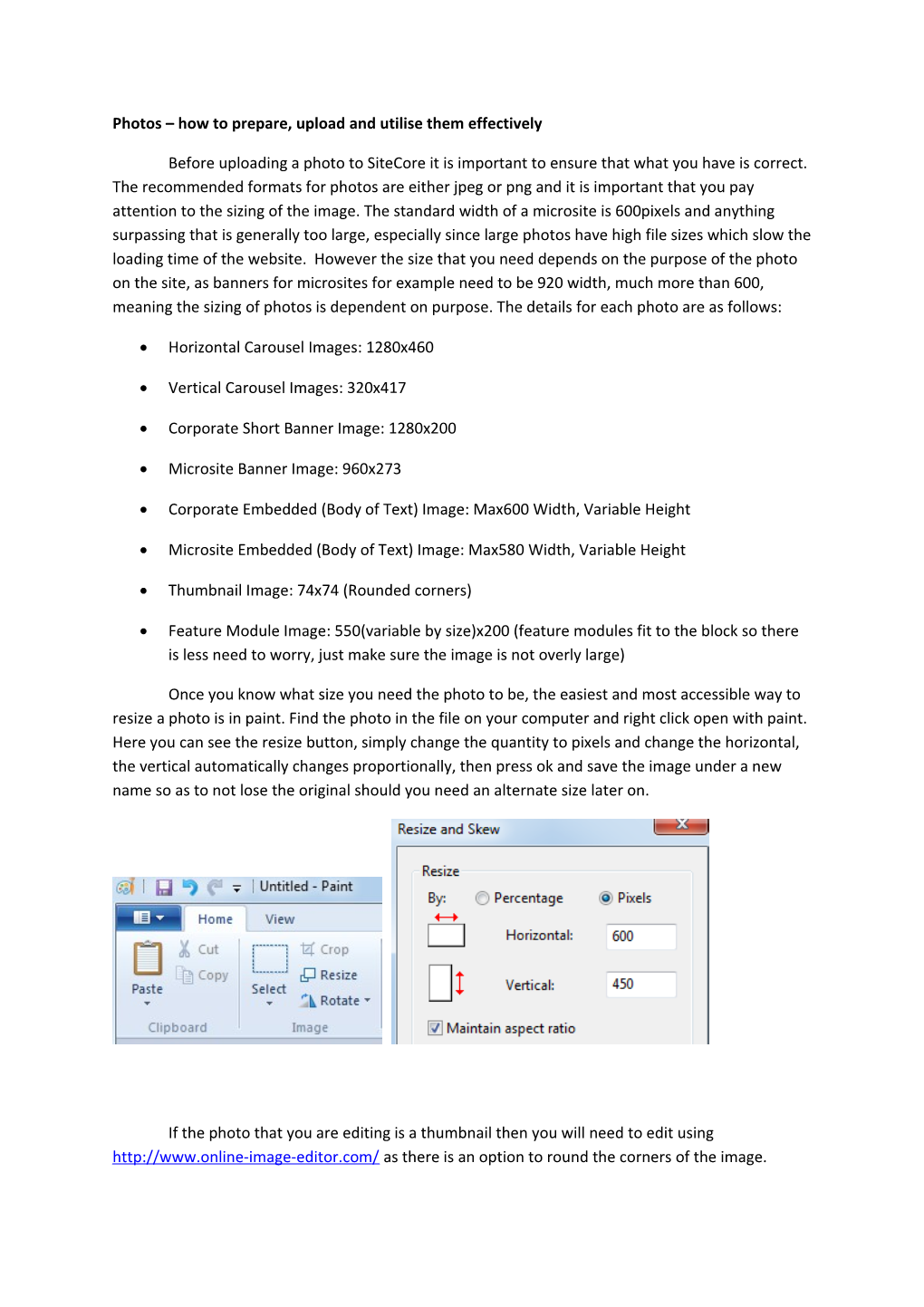 Photos How to Prepare, Upload and Utilise Them Effectively