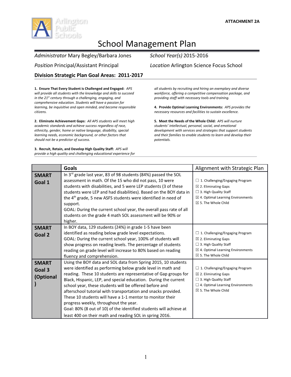 Arlington Schools Teacher Performance Evaluation System