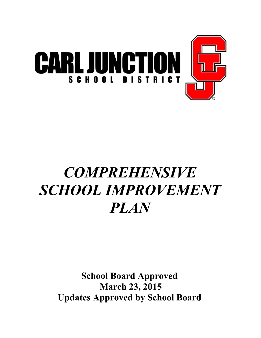 Comprehensive School Improvement Plan s2
