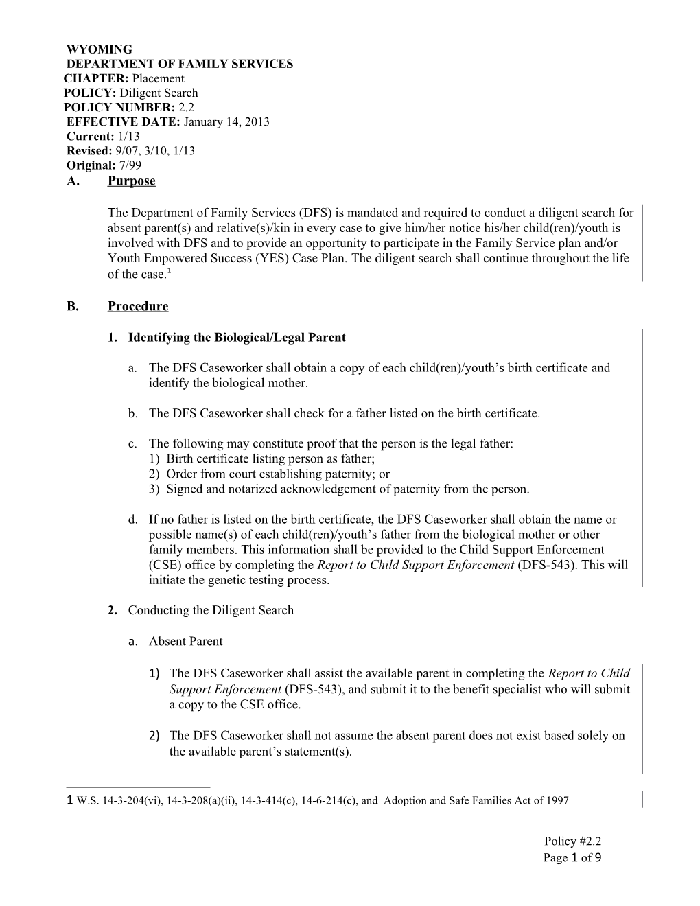 1.Identifying the Biological/Legal Parent