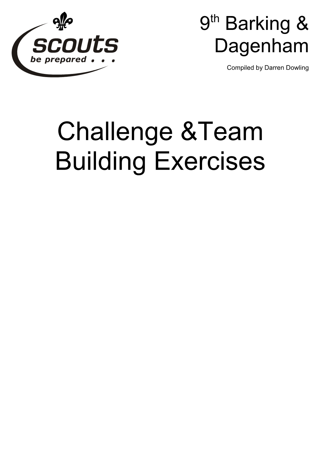 Challenge &Team Building Exercises