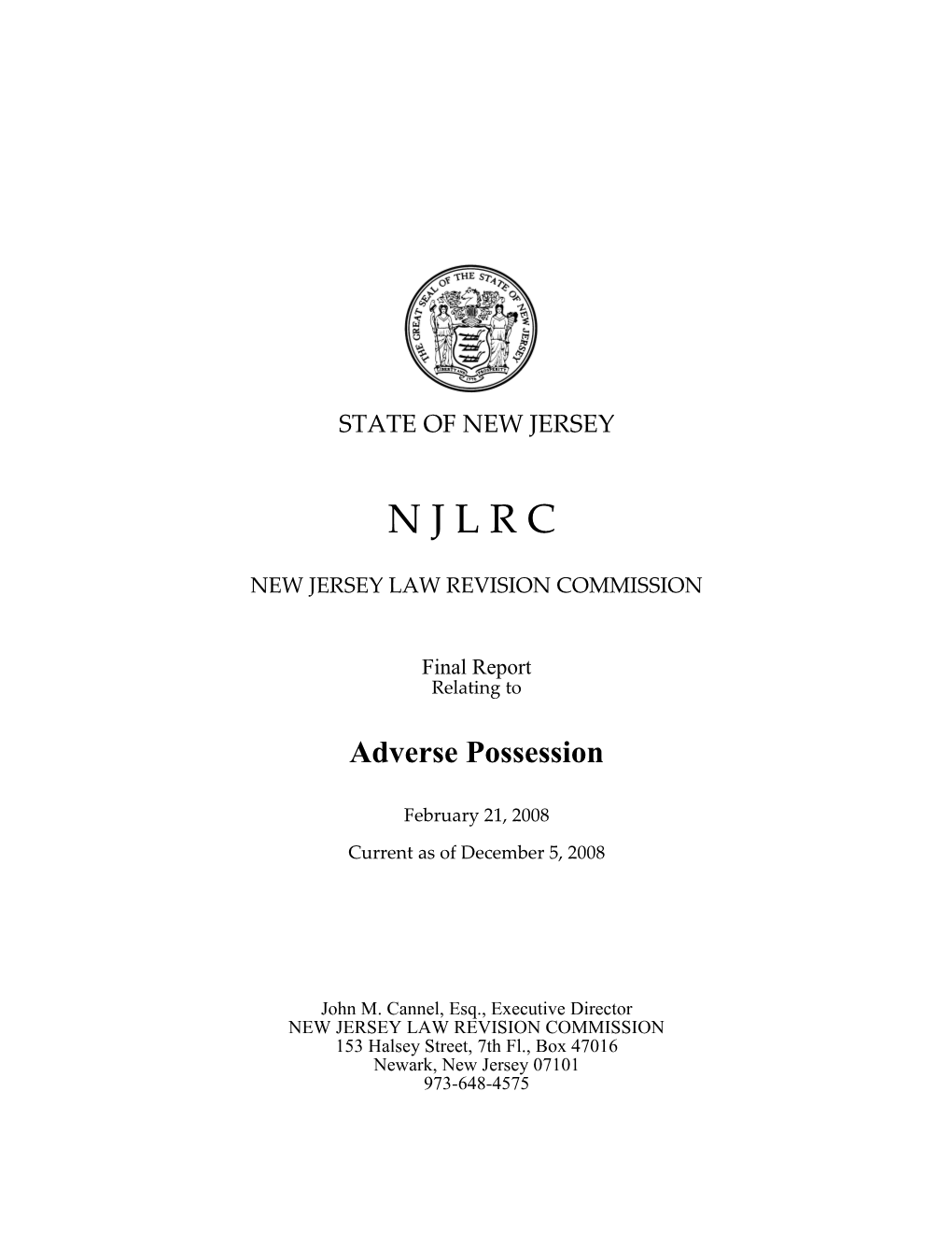 New Jersey Law Revision Commission s11