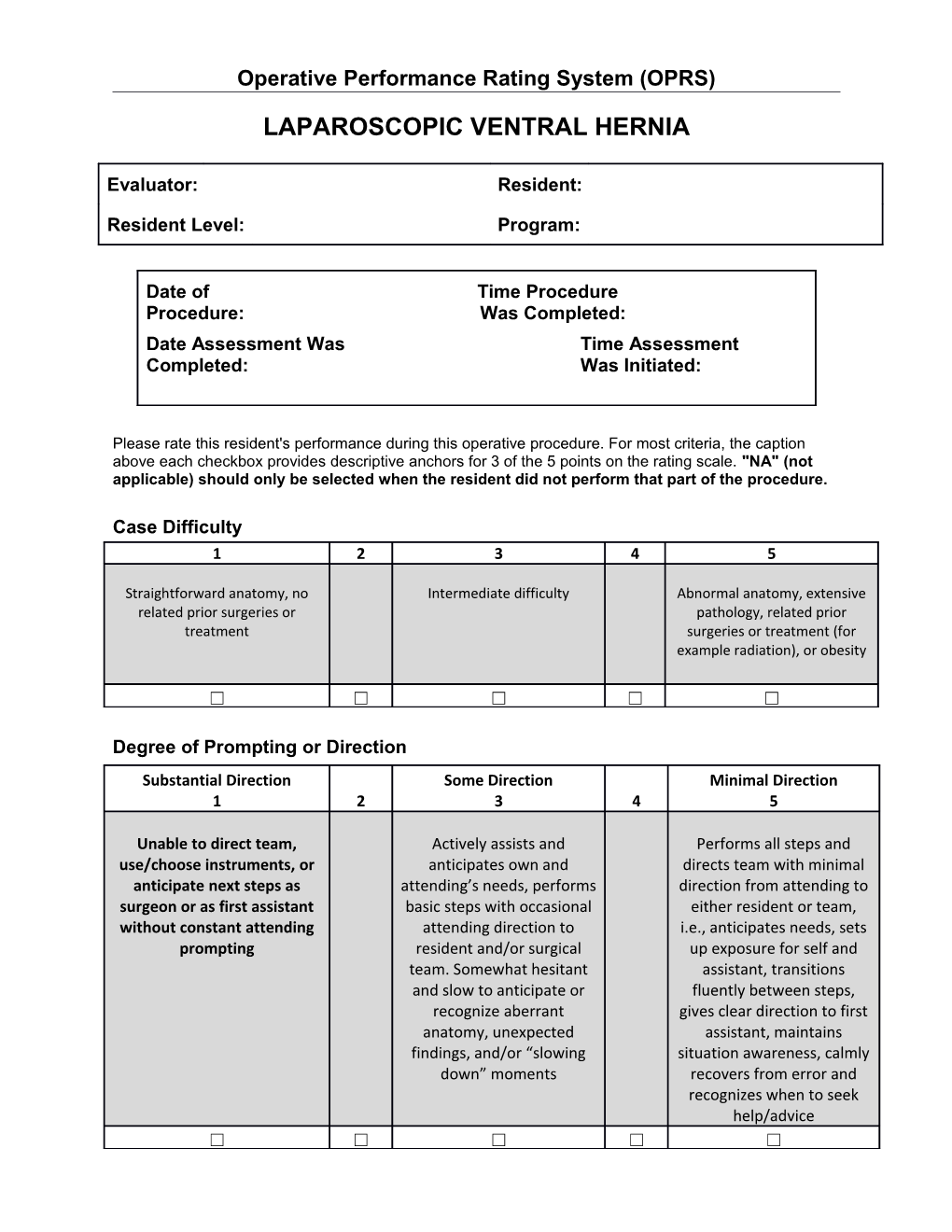 Proposed Template for Rating Forms s1