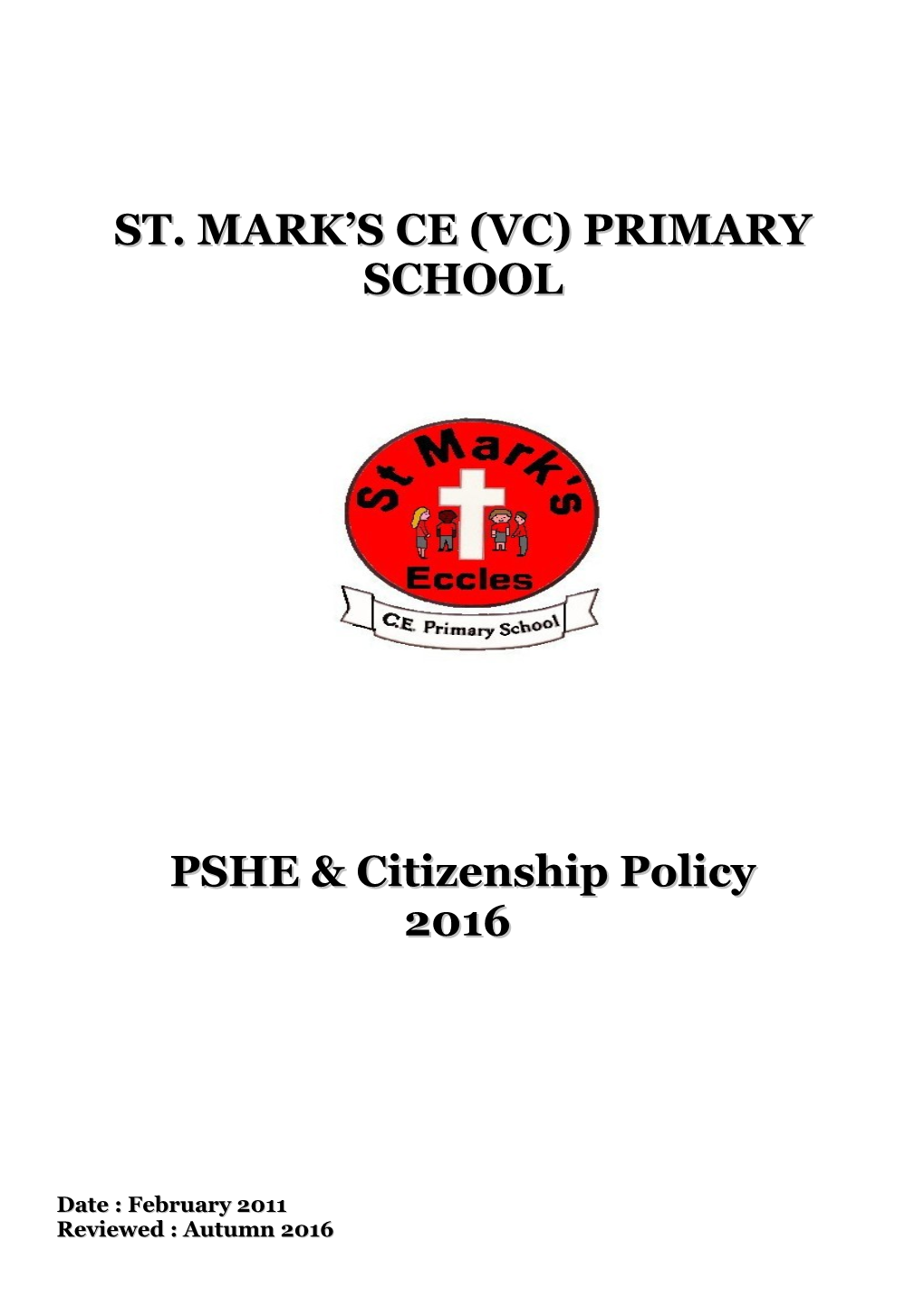 PSHE and Citizenship Policy