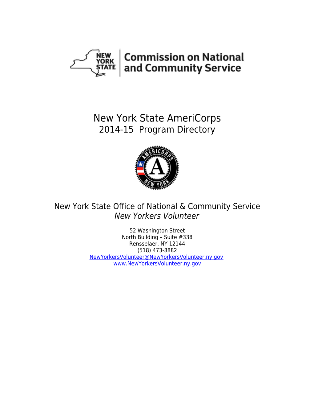 Americorps*State Programs