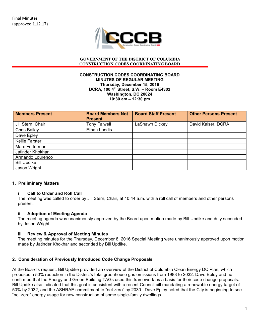 Construction Codes Coordinating Board