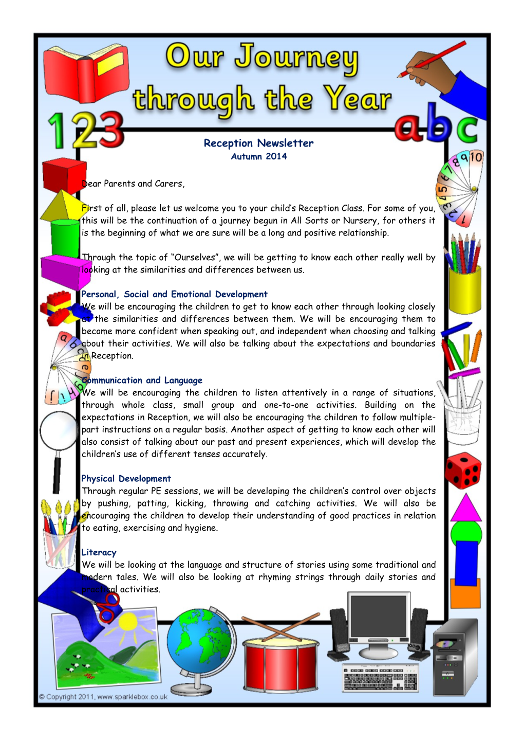 Reception Newsletter