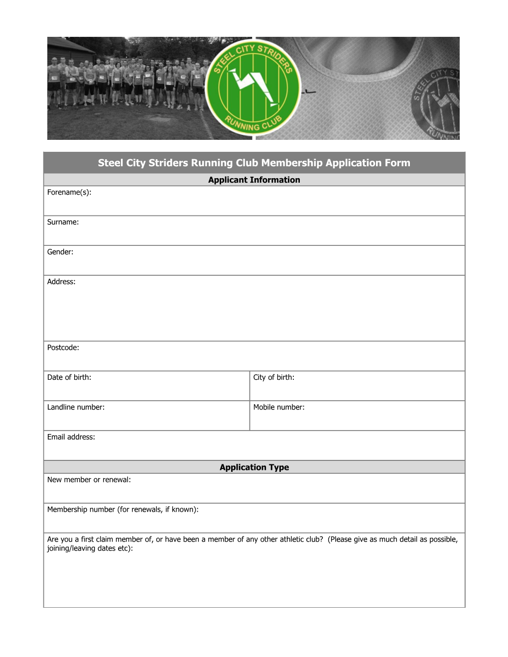 Membership Application Form s5