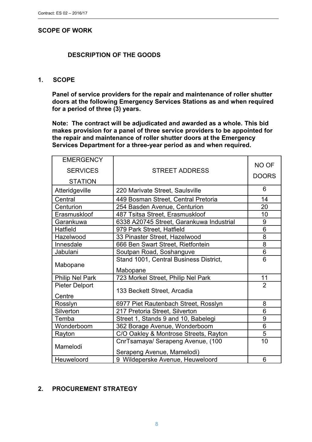 Part C3: Scope of Work