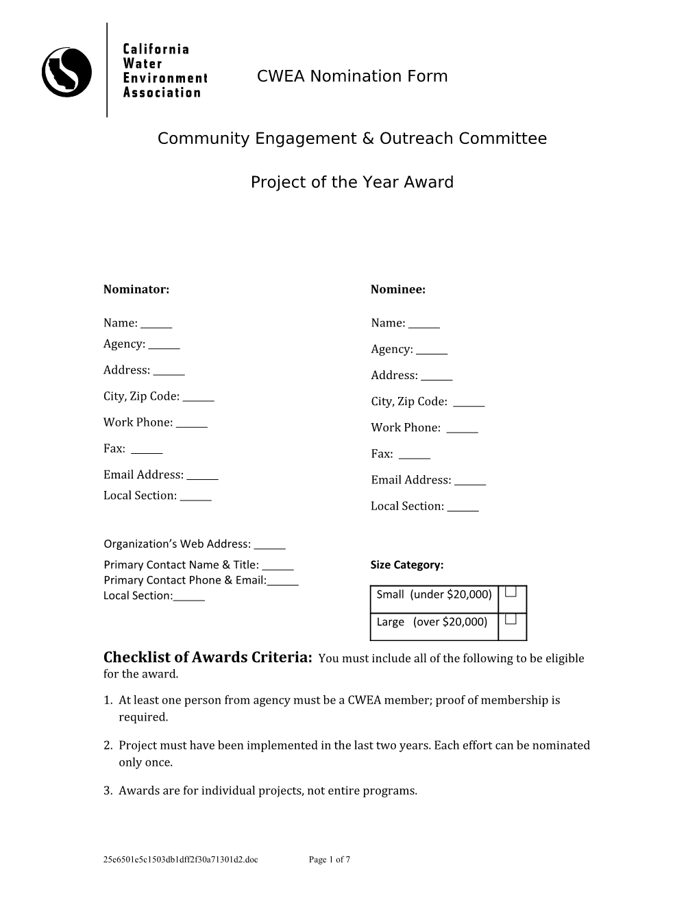 Community Engagement & Outreach Committee