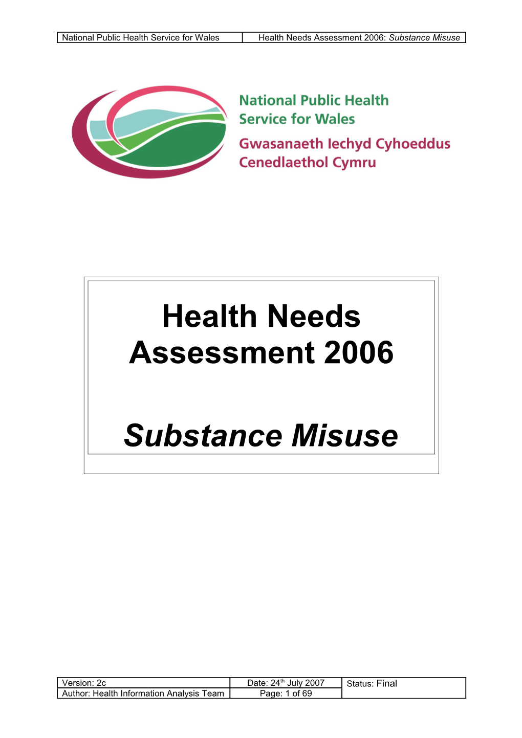 Health Needs Assessment 2006