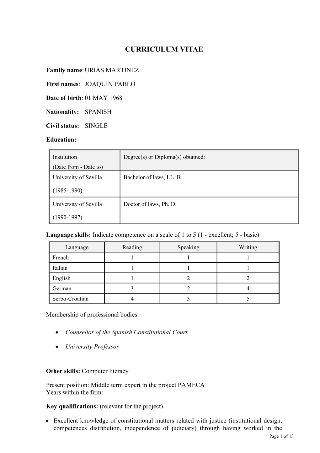 Grant Contract for a Decentralised Programme s2