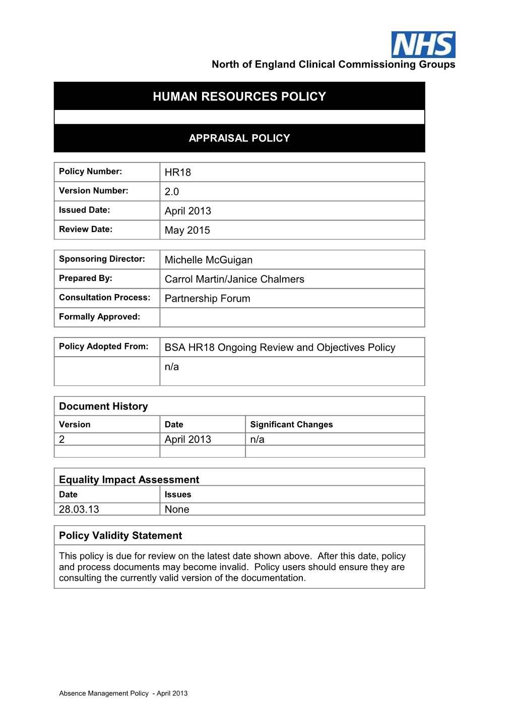 Policy Statement s4