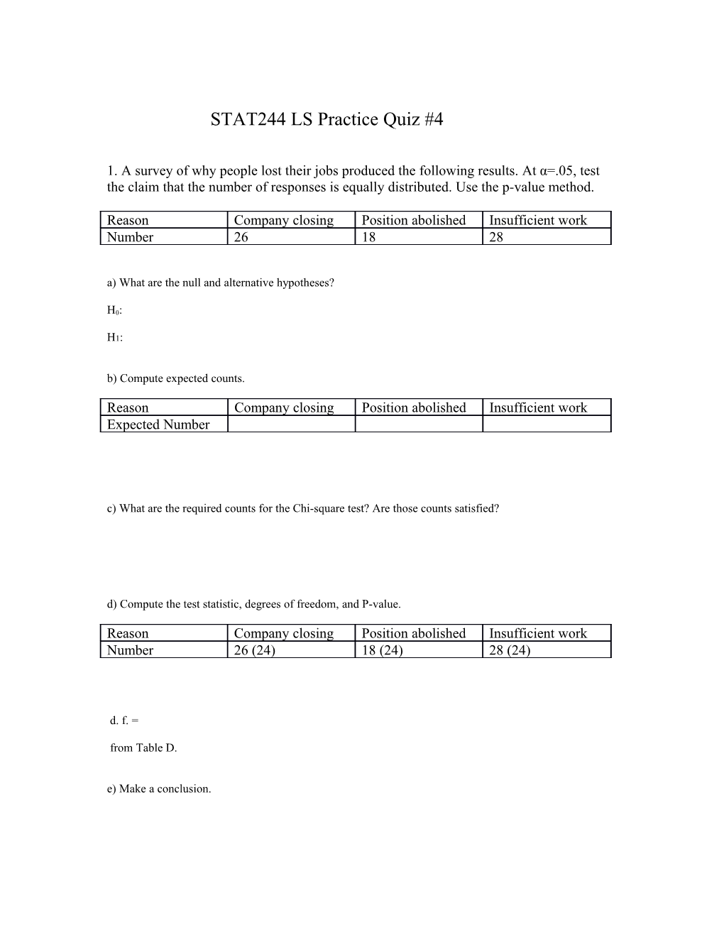STAT244 Intro to Probability and Statistics