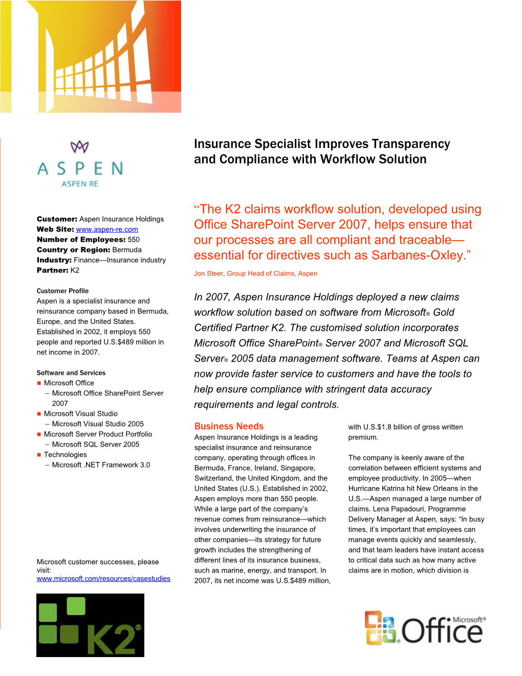 Writeimage CSB Insurance Specialist Improves Transparency and Compliance with Workflow Solution