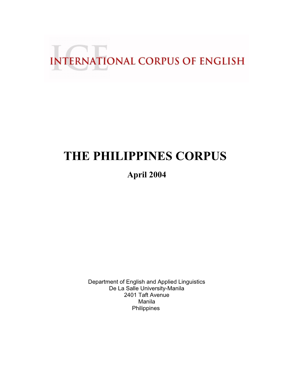 Department of English and Applied Linguistics