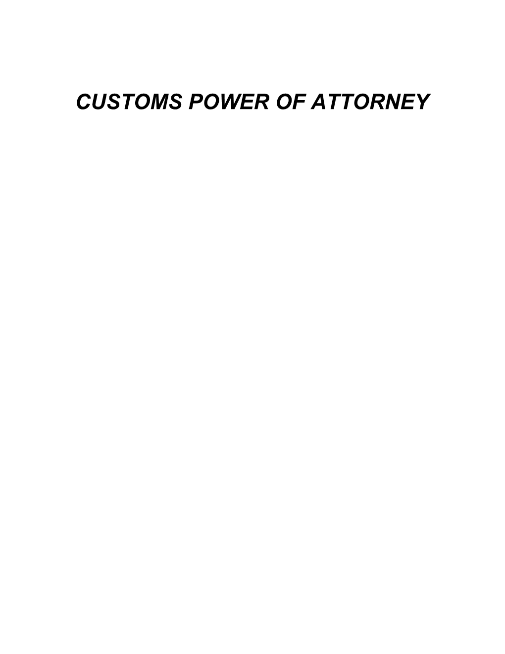 Sdbusa Power of Attorney