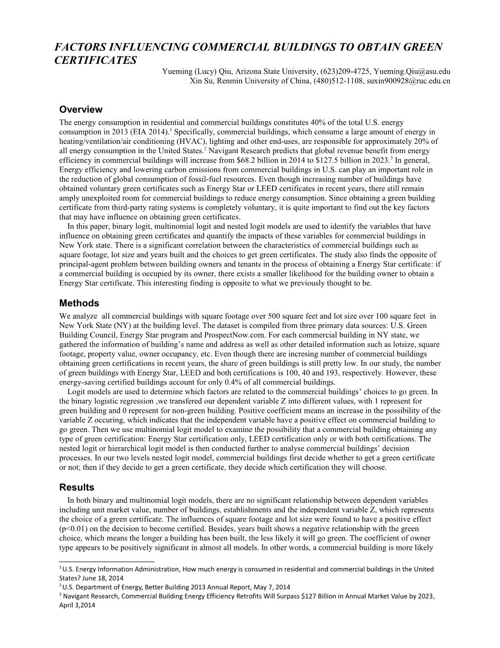 Factors Influencing Commercial Buildingsto Obtain Green Certificates