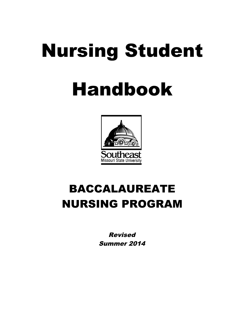 Nursing Student Handbook