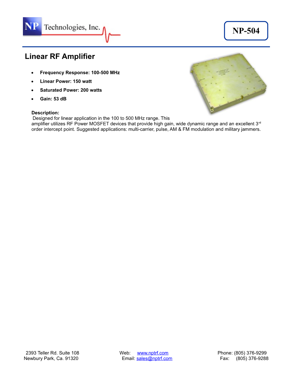 Linear RF Amps s1