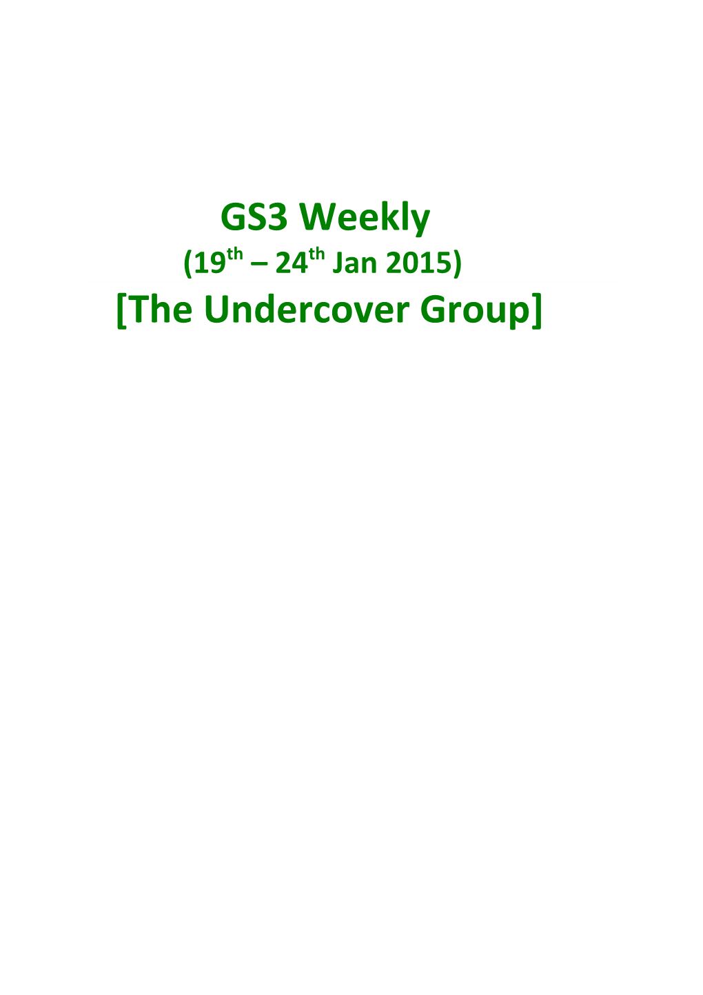 The Undercover Group