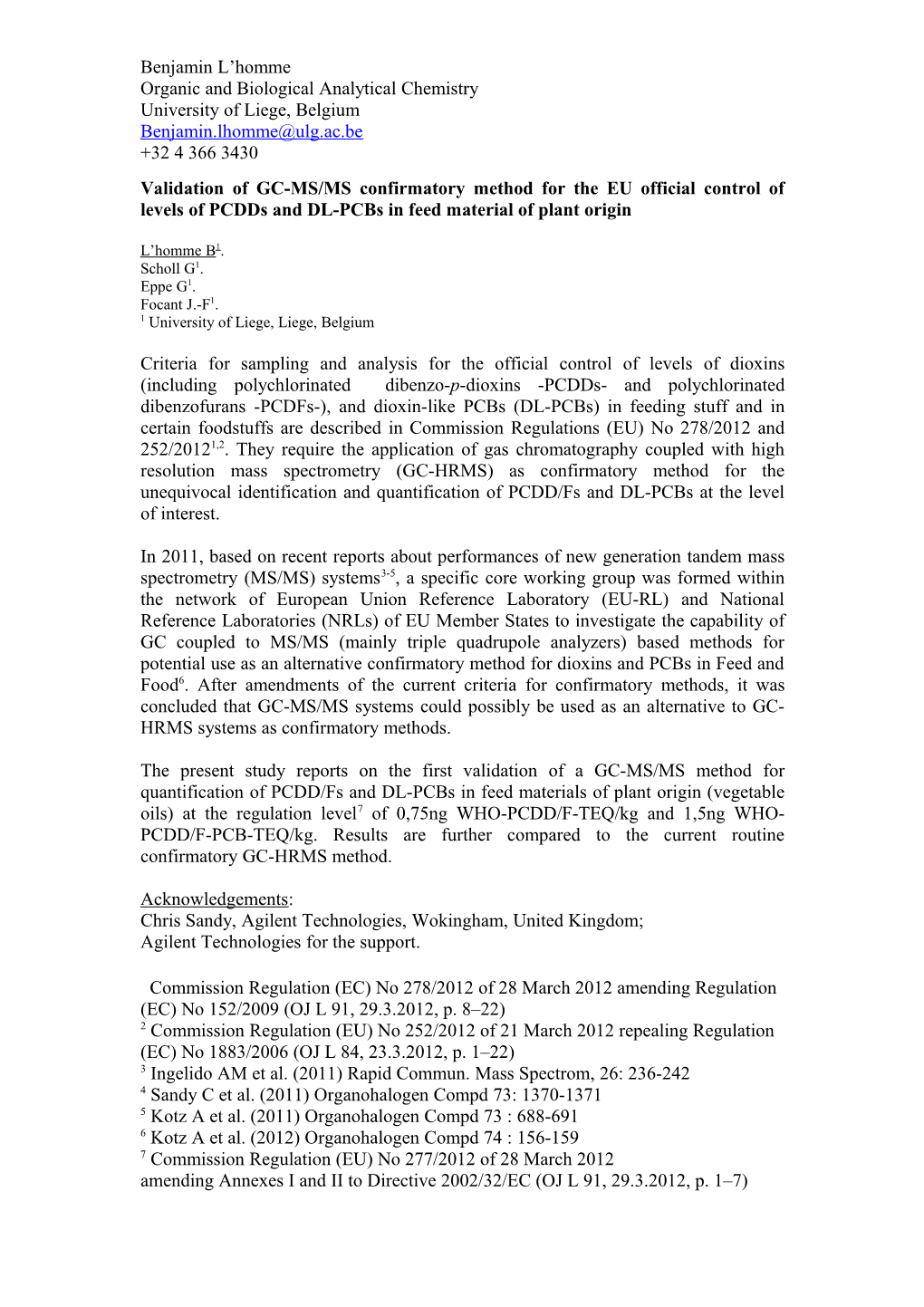 Organic and Biologicalanalyticalchemistry