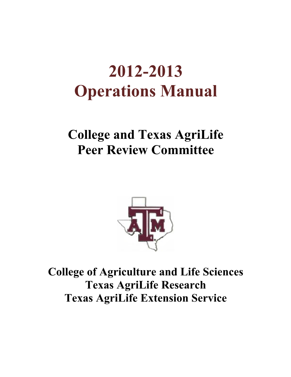 College and Texas Agrilife