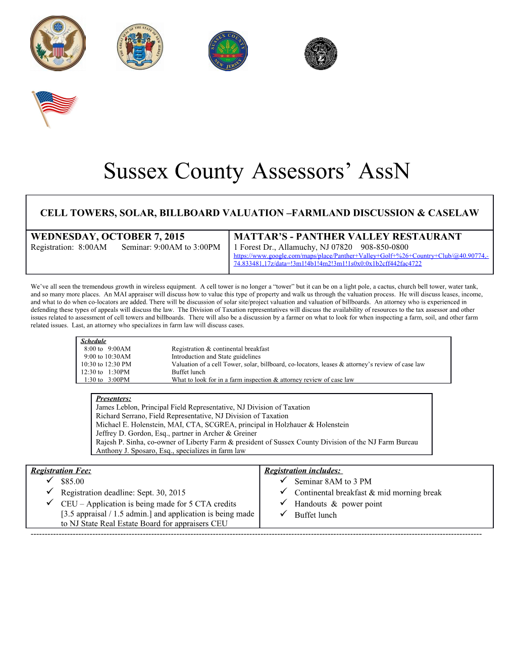 Sussex County Assessors Assn