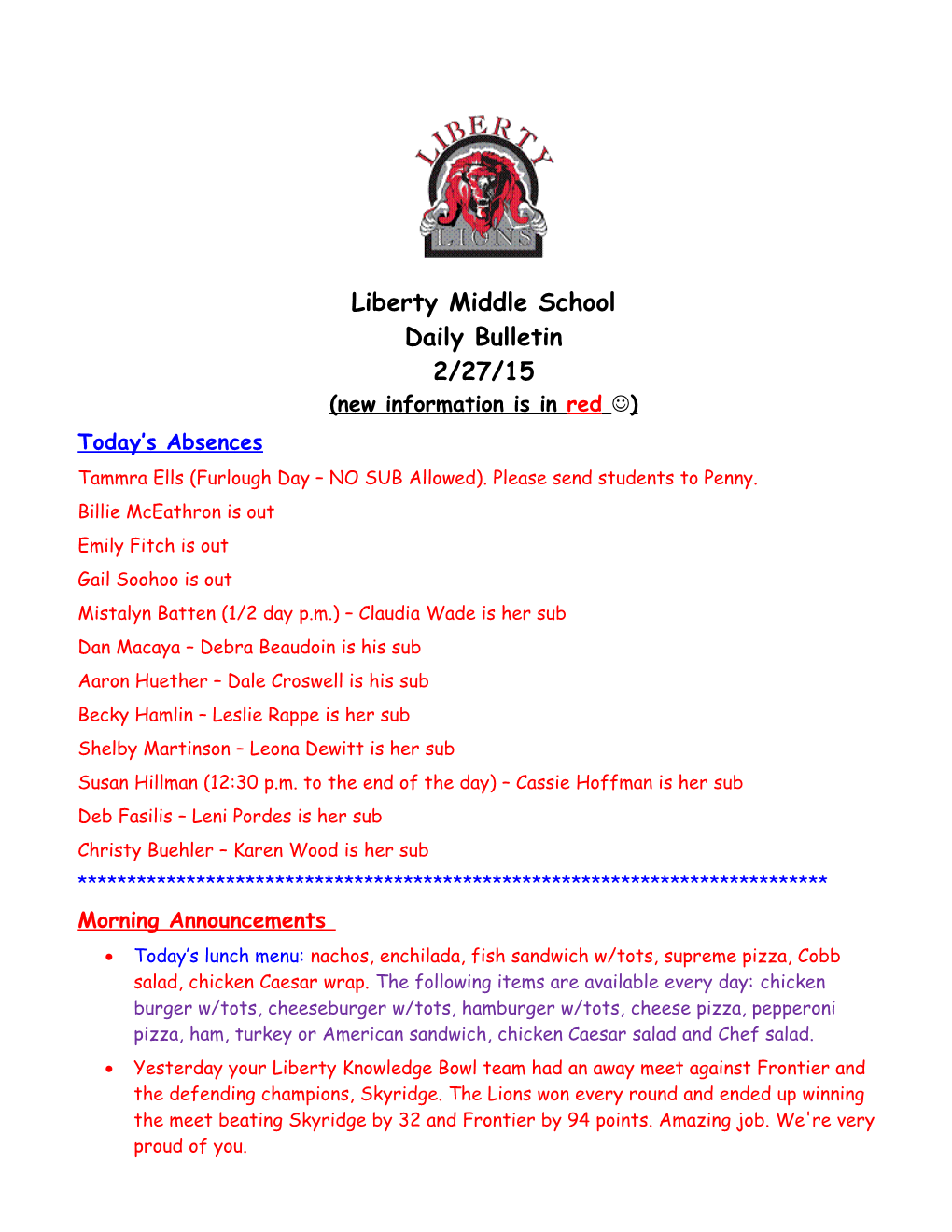 Liberty Middle School s2