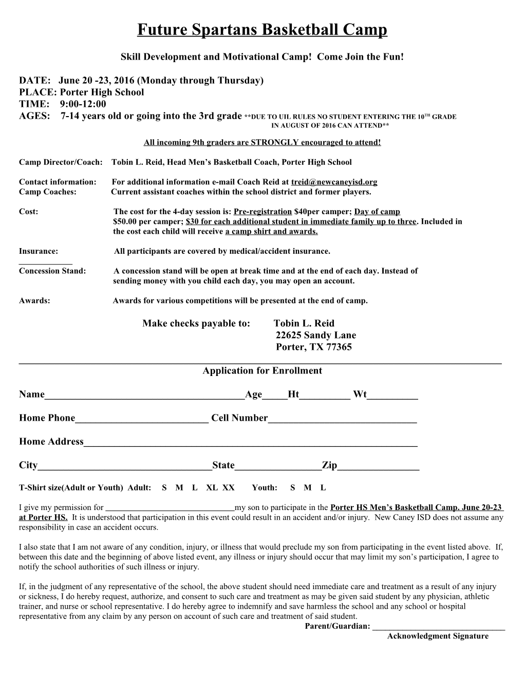 Brownsboro Bearette Basketball Camp