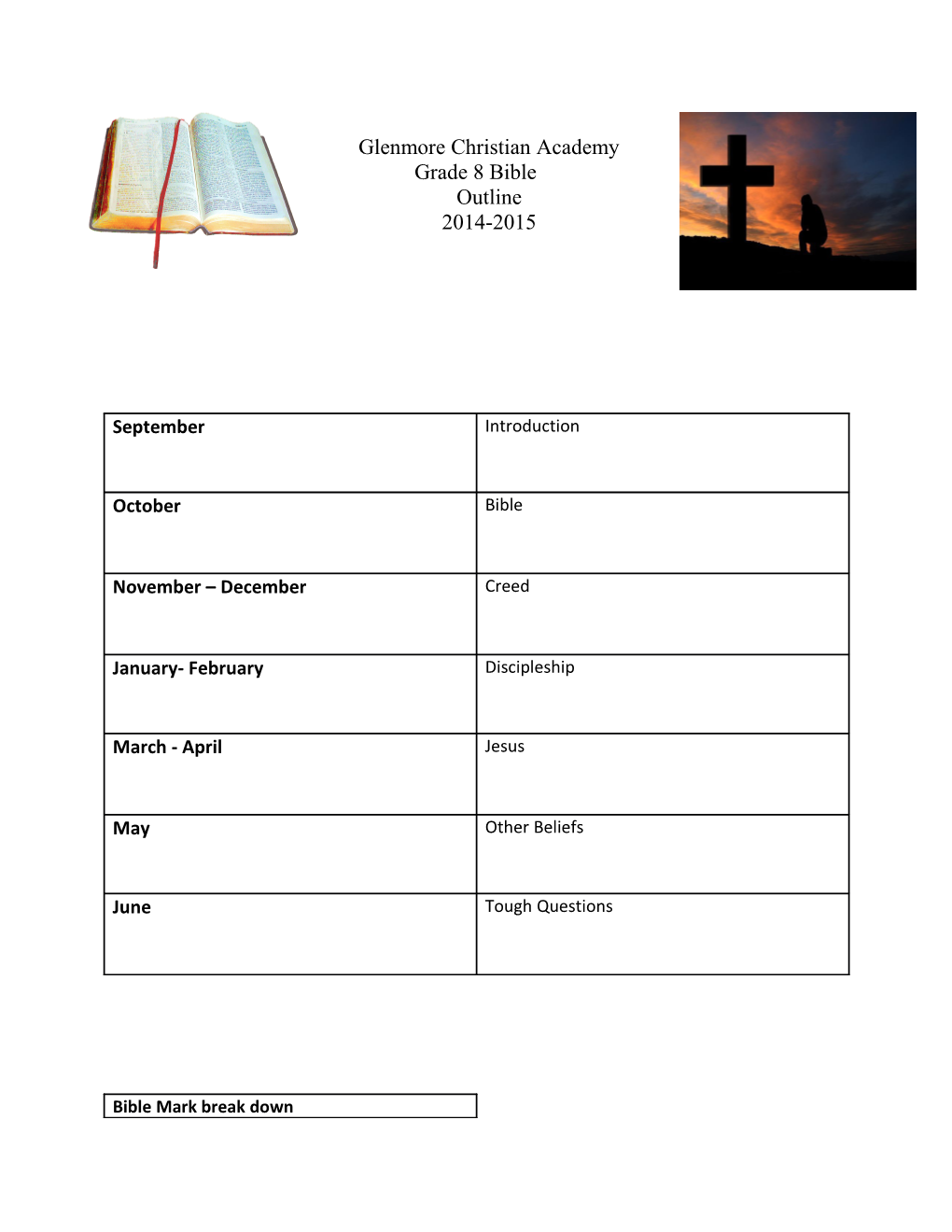 Course Outline Bible (Recovered)