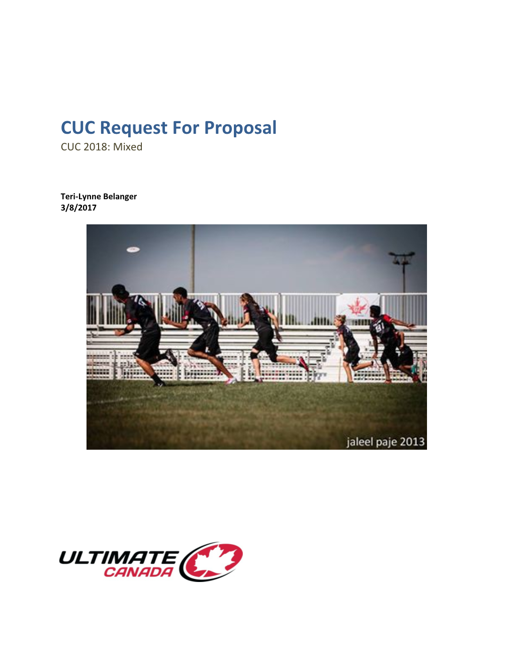 CUC Request for Proposal