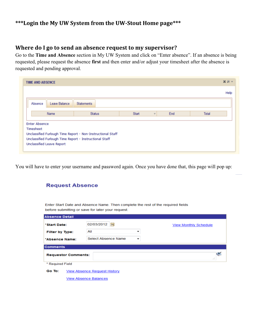 Employee Reference GUIDE for TIMESHEET & ABSENCE ENTRY