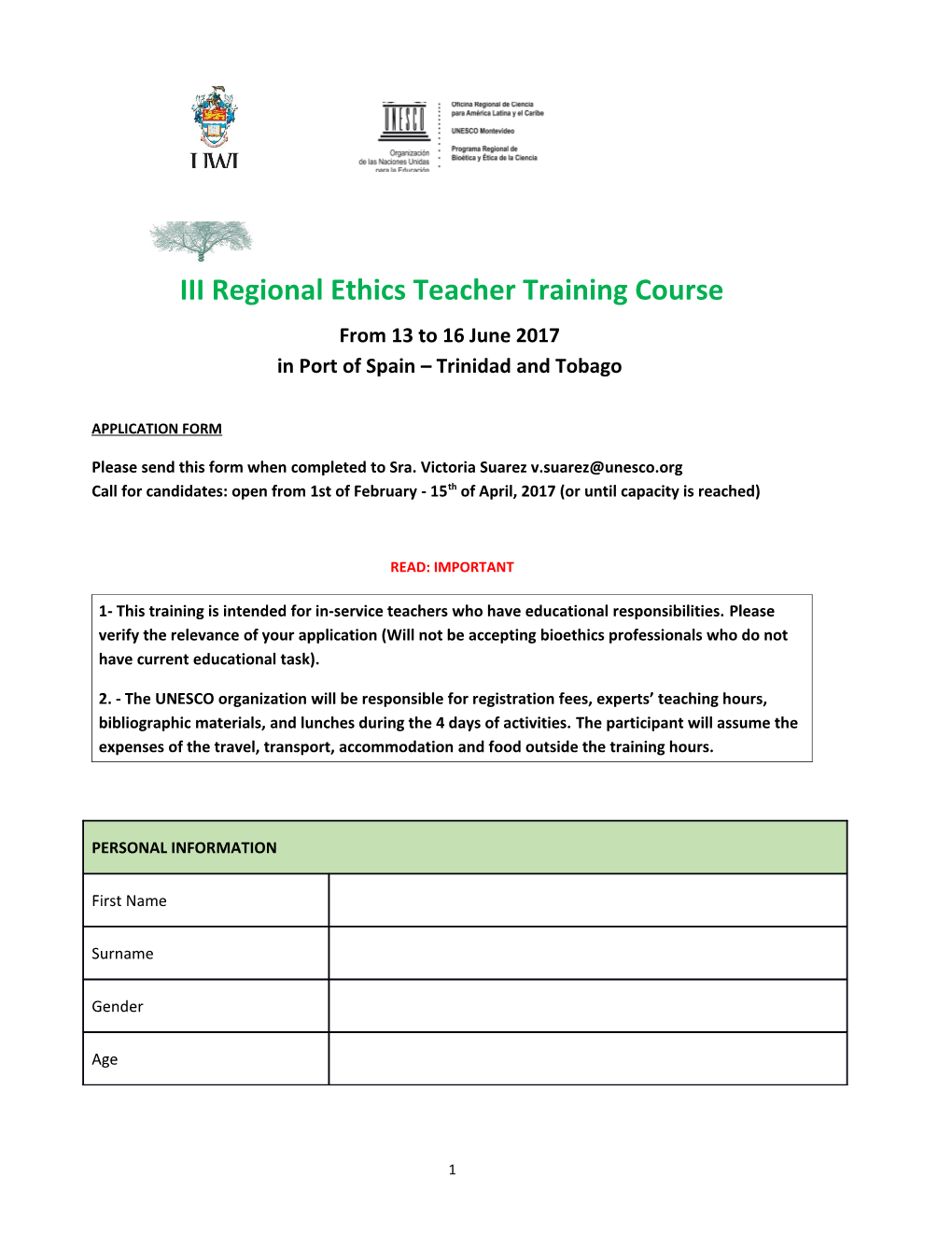Annex I: Model Programme for Ethics Teacher Training Course