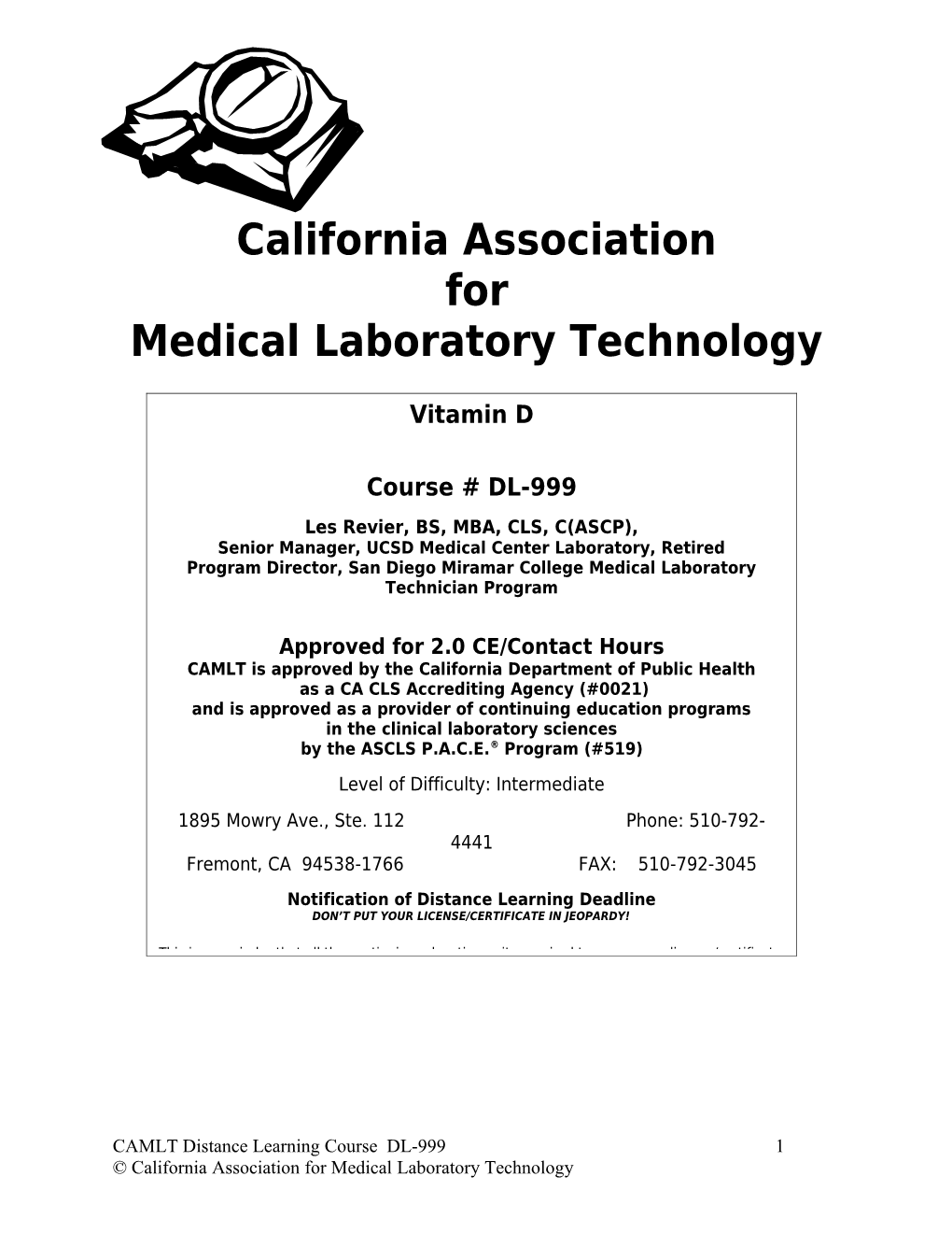 Medical Laboratory Technology