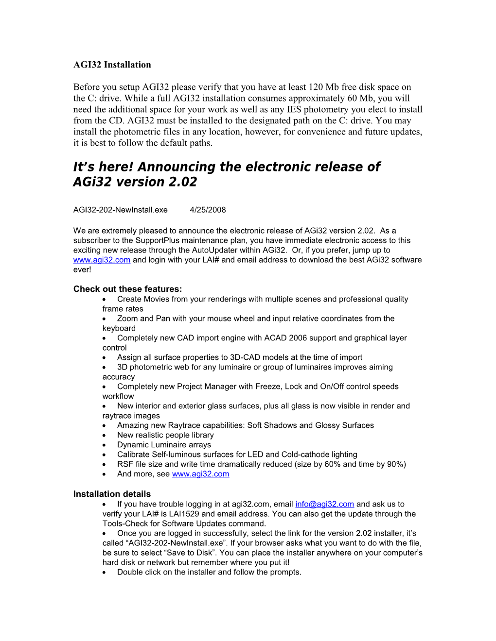 It S Here! Announcing the Electronic Release of Agi32 Version 2.02