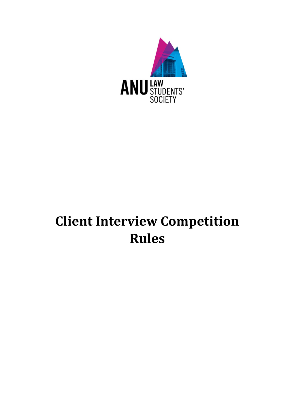 Client Interview Competition Rules