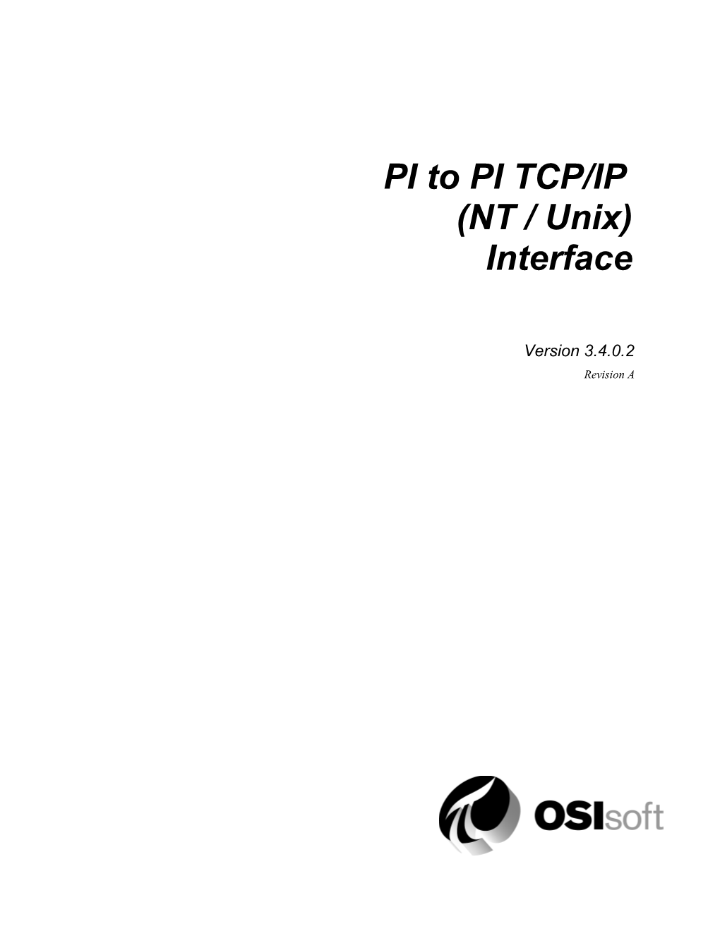 PI to PI TCP/IP (NT / Unix) Interface