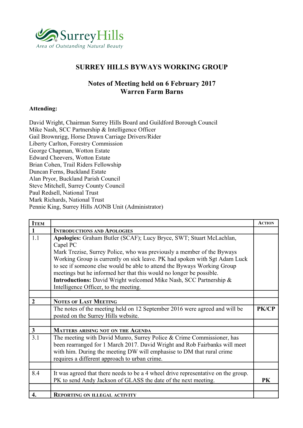 Surrey Hills Byways Working Group