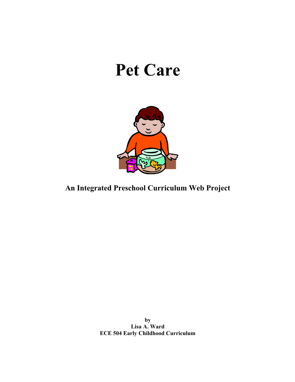 Pet Care Activities for Preschool