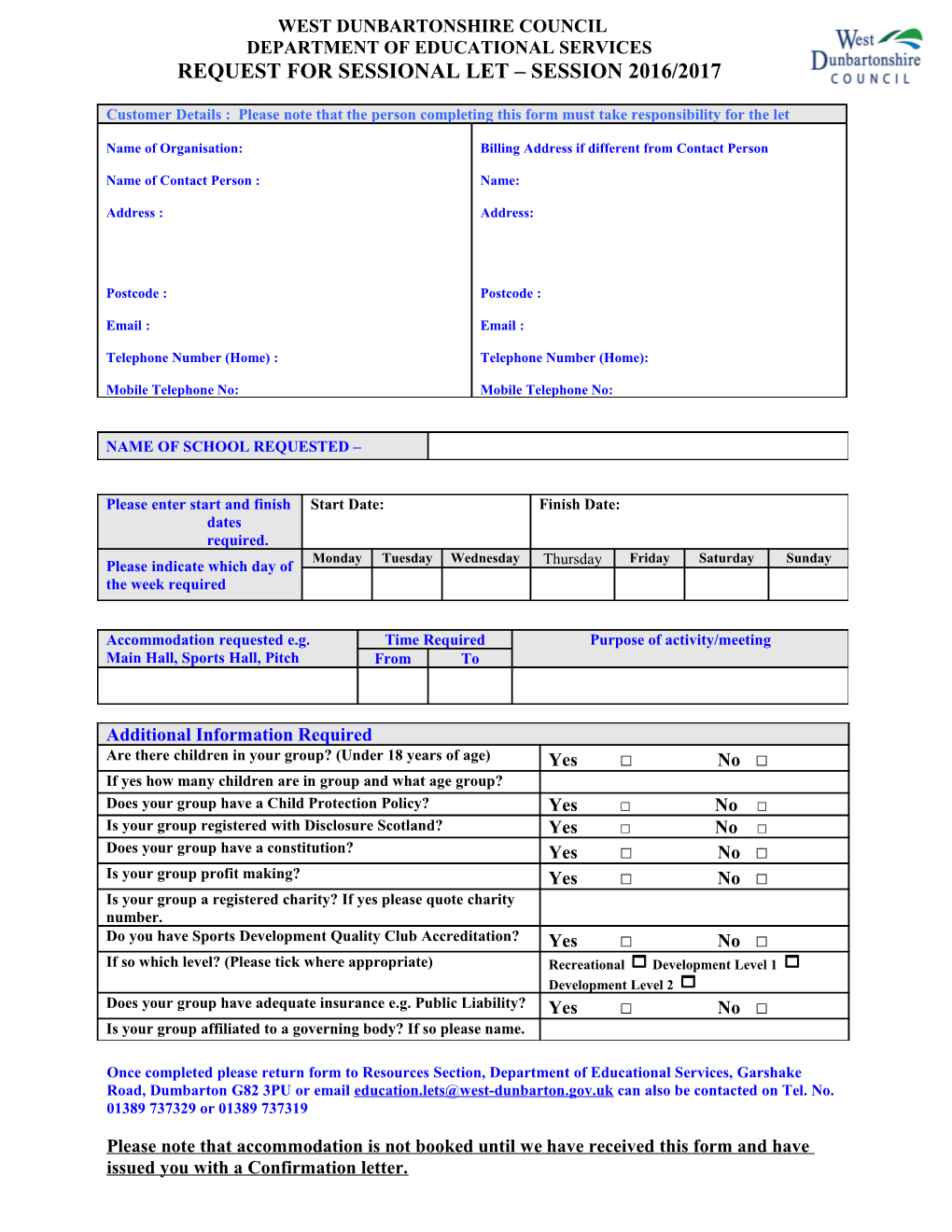 West Dunbartonshire Council