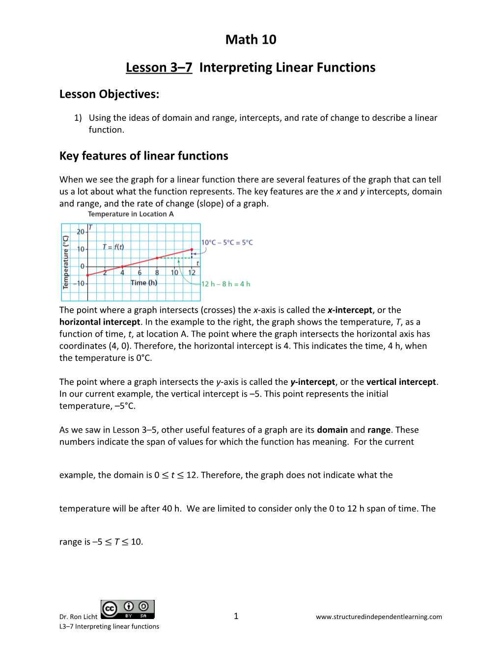 Lesson3 7 Interpreting Linear Functions