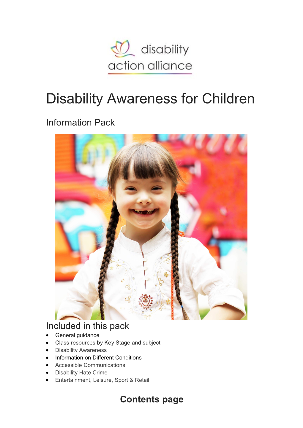 Disability Awareness for Children