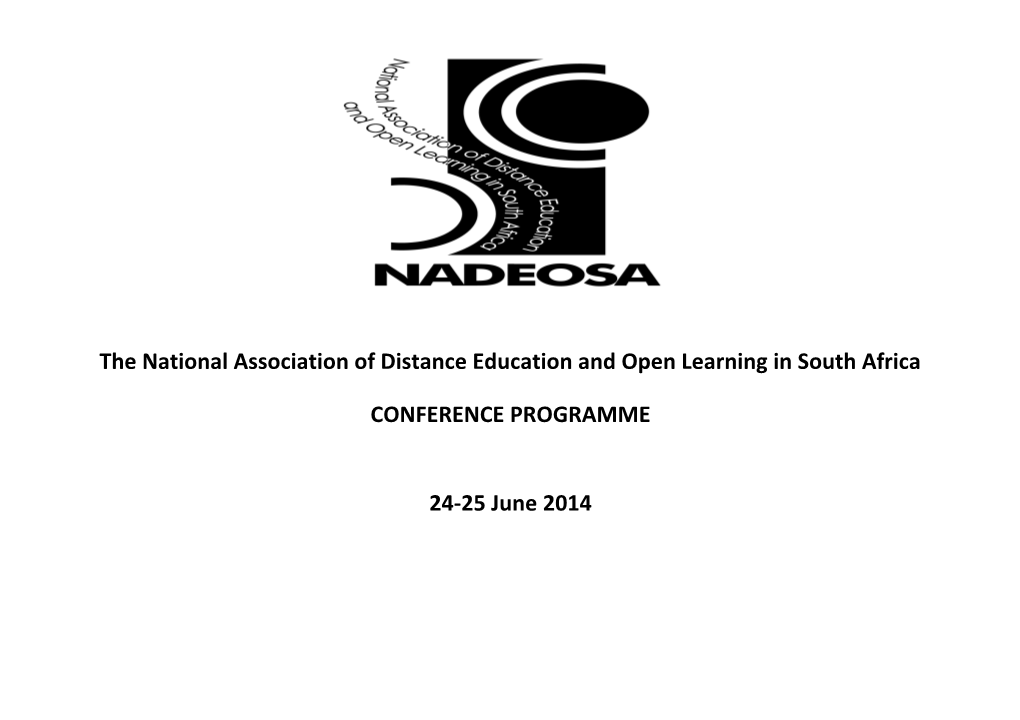 The National Association of Distance Education and Open Learning in South Africa