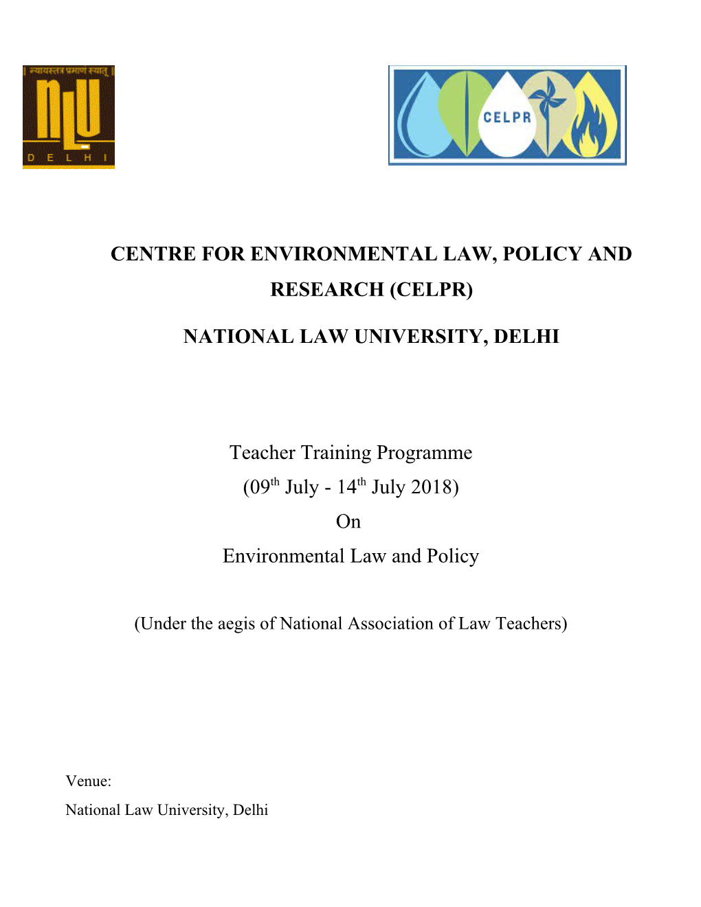 Centre for Environmental Law, Policy and Research (Celpr)