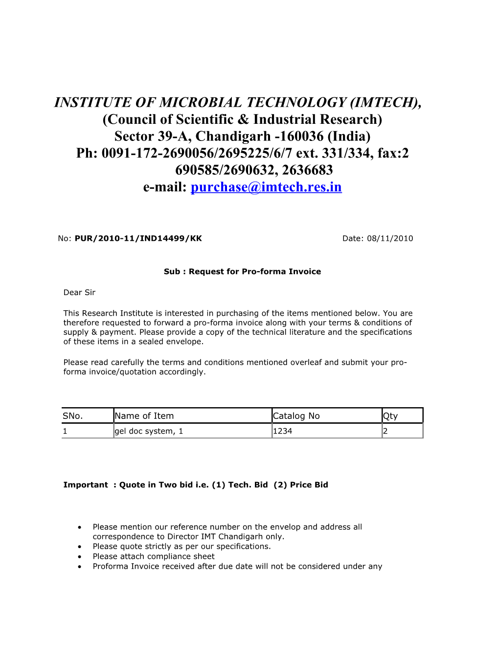 Institute of Microbial Technology (Imtech)