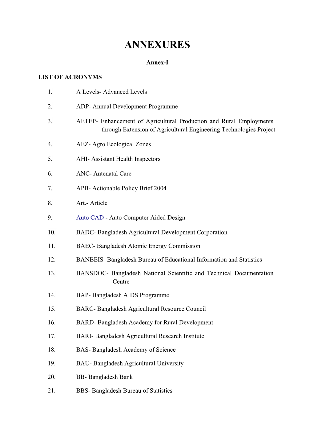 List of Acronyms s3