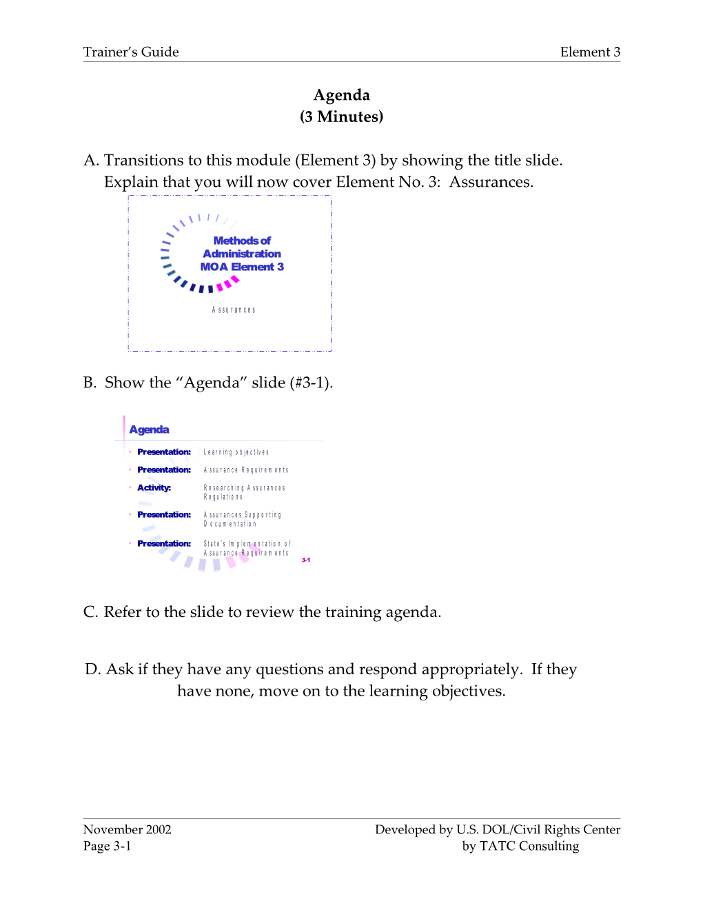 Trainer S Guide Element 3