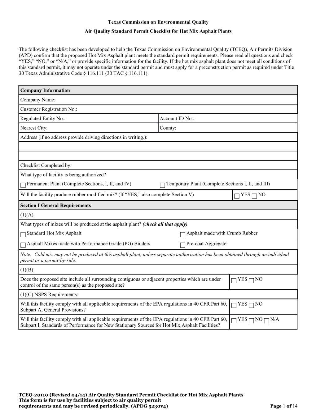 Texas Commission on Environmental Quality s2