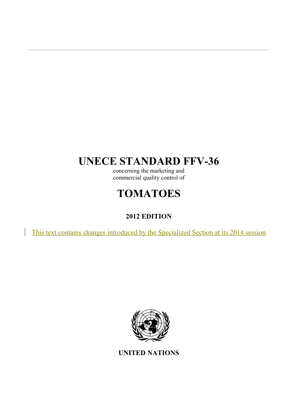 Unece Standard Ffv-36